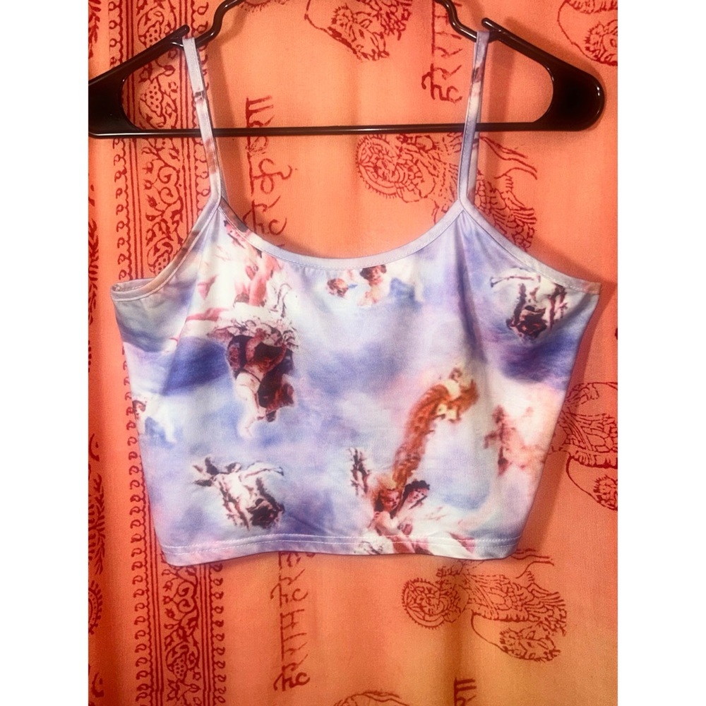 Angelic, heavenly designed designed crop top